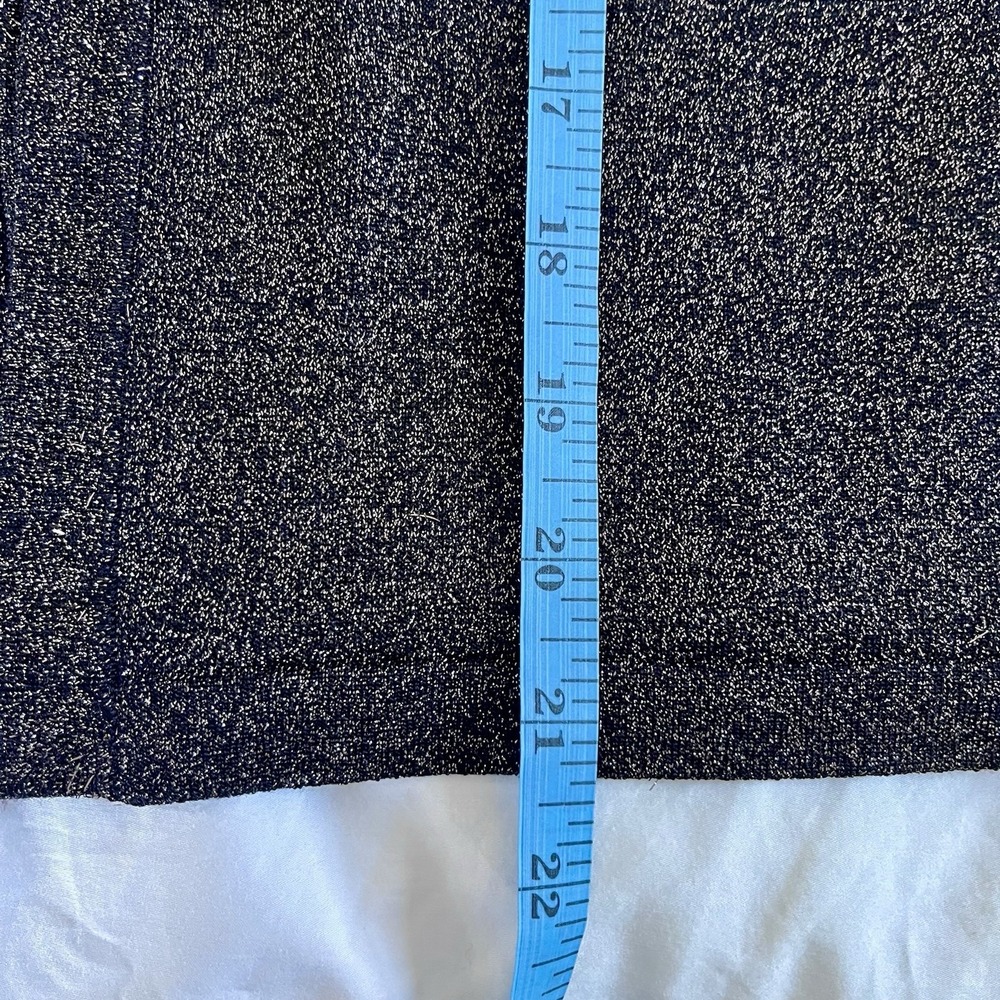 J.‎ MCLAUGHLIN Small Corfu Cropped Crewneck Cardigan Metallic Black Gold - Picture 6 of 7